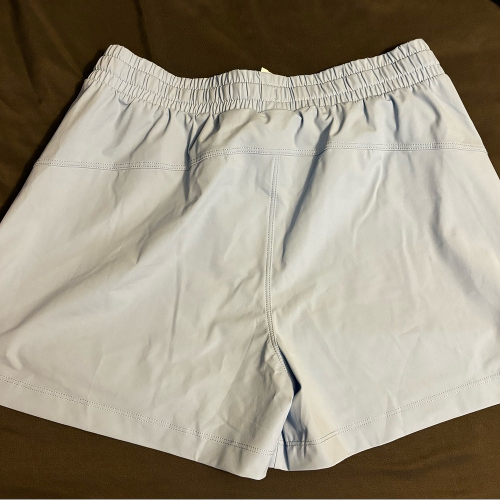Fabletics Blue Shorts with Red Logo - Picture 5 of 5
